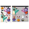 Cute Halloween Window Stickers Witch Bat Pumpkin Skull Self-adhesive Stickers  Home Decoration