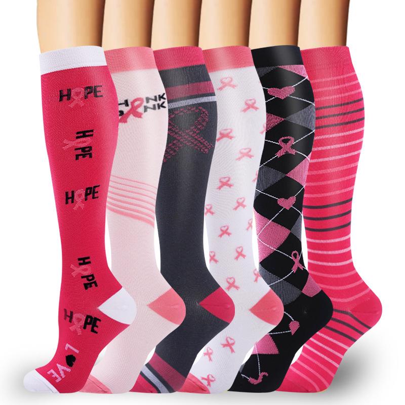 Unisex 6 Paar Kompressionssocken-Set zum Laufen & Radfahren