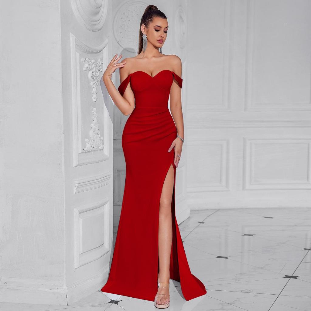 Women's Elegant Slimming High-Slit Evening Dress