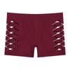 Women's Simple Solid Color Geometric Hollow Boxer Briefs Comfortable and Breathable Women's Underwear