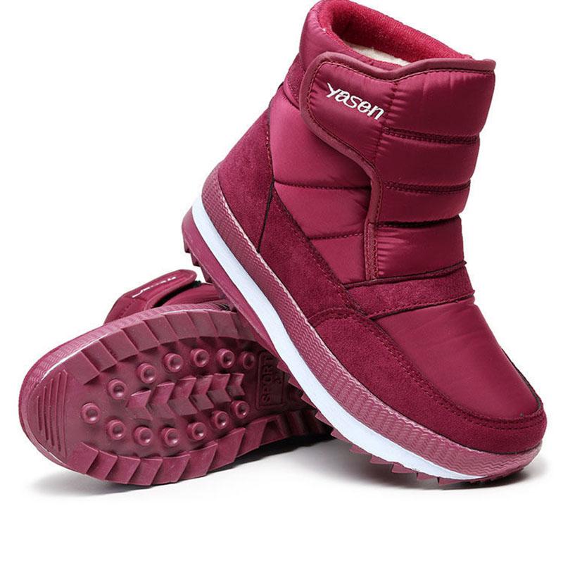 Botas de nieve Winter Thicken Female High Gang Cotton Shoes Middle-aged  Plus Velvet Waterproof Boots comprar a buen precio — entrega gratuita,  reseñas reales con fotos — Joom