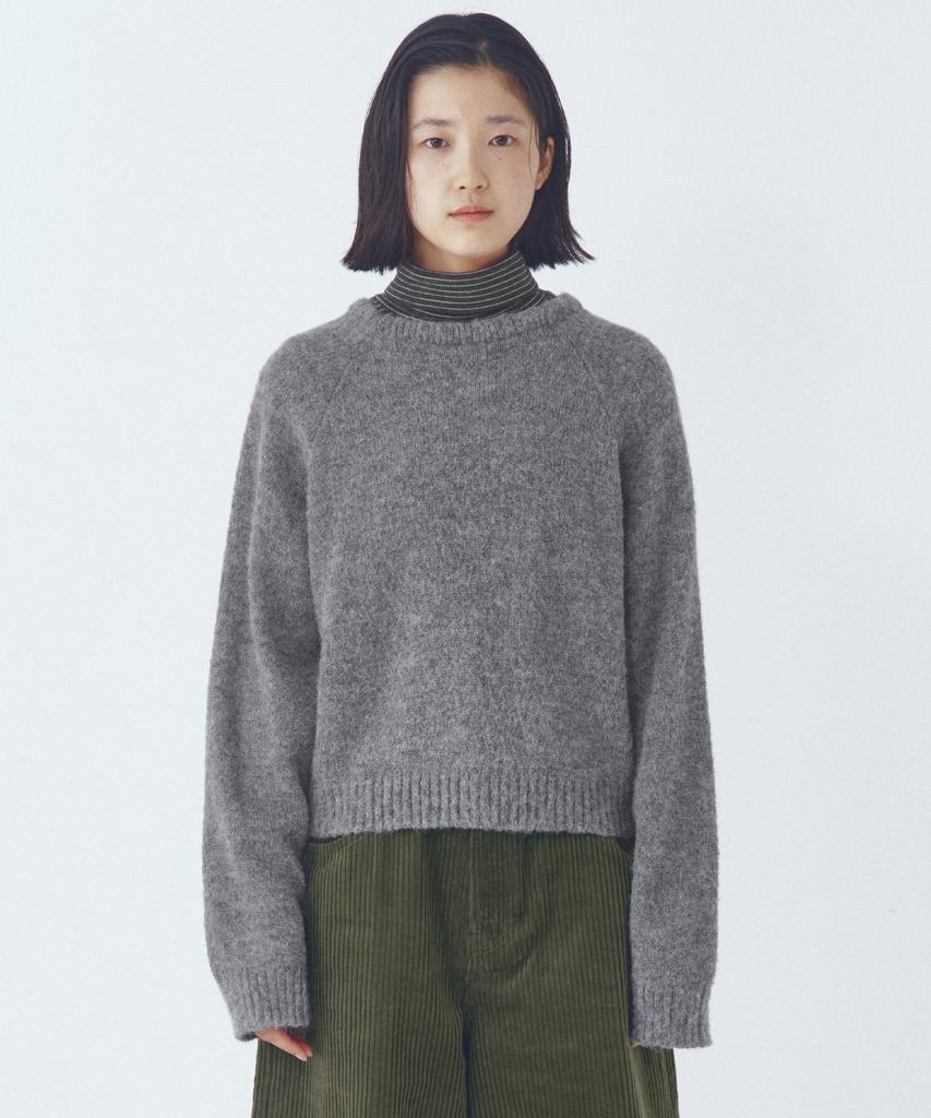 CITTA Essential Alpaca Wool Round Knit_Ctk251(Grey)