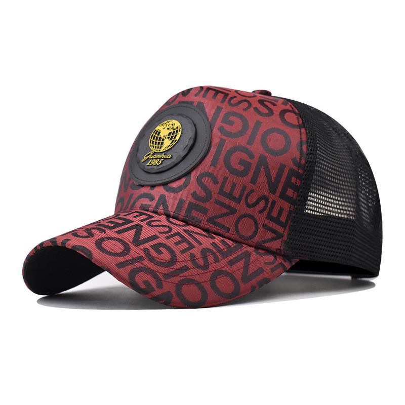 Trend Cap Baseball Retro Label Letter Graffiti Duck Tongue Cap Material Cotton