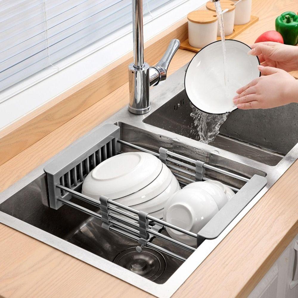 Extend Sink Rack Portable Extender Basket for Vegetables New Kitchen Sinks Accessories