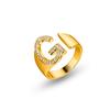 26 English Alphabet Adjustable Women's Fashion Rings