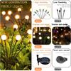 Solar-Glühwürmchenlampe Gartenlampe Außen Gartenweg Feendekoration wasserdicht Weihnachten Halloween Feiertag Gartendekoration Party