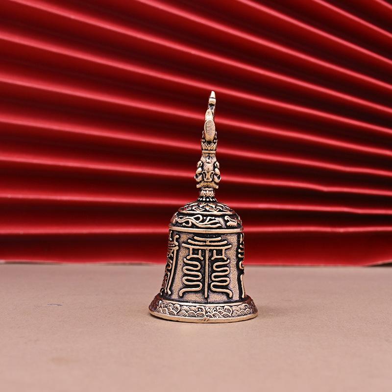 Brass Handicraft Die-Casting Drop Bell Key Car Button Wind Bell Christmas Bronze Bell Creative Gift Home Decoration Accessories
