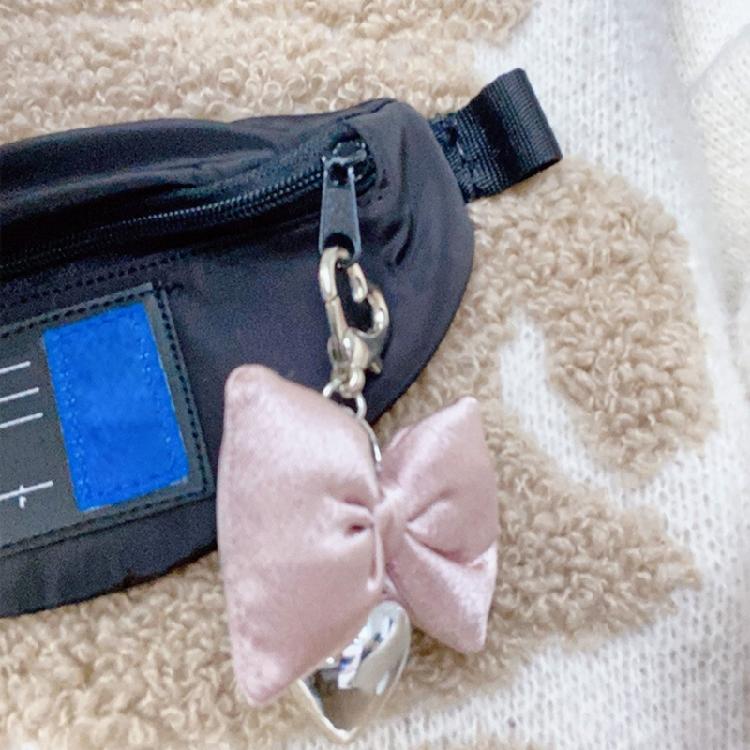 Adorable Bowknot Keyring Mobile Phone Accessories Pendant Cute Backpack Decor