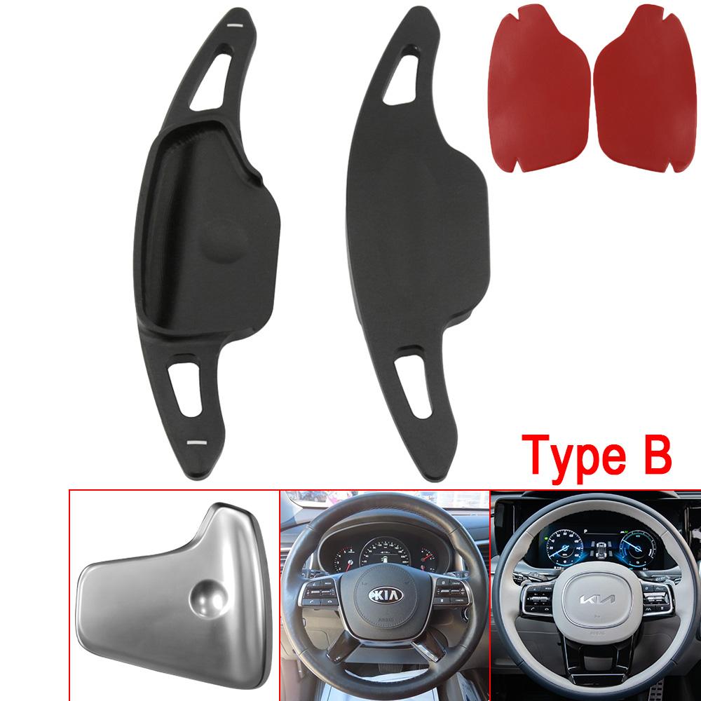 Shift Paddles For Kia Sorento 4 UM MQ4 GT-Line X-LINE Plug-In Hybrid 2016-2024 Car Steering Wheel Extension Shifter Sticker