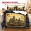 Cartoon Pattern Bedding Quilt Set Quilt Cover Pillowcase Home Decoration Birthday Gift (1 * duvet cover + 2 * pillowcase, without core)