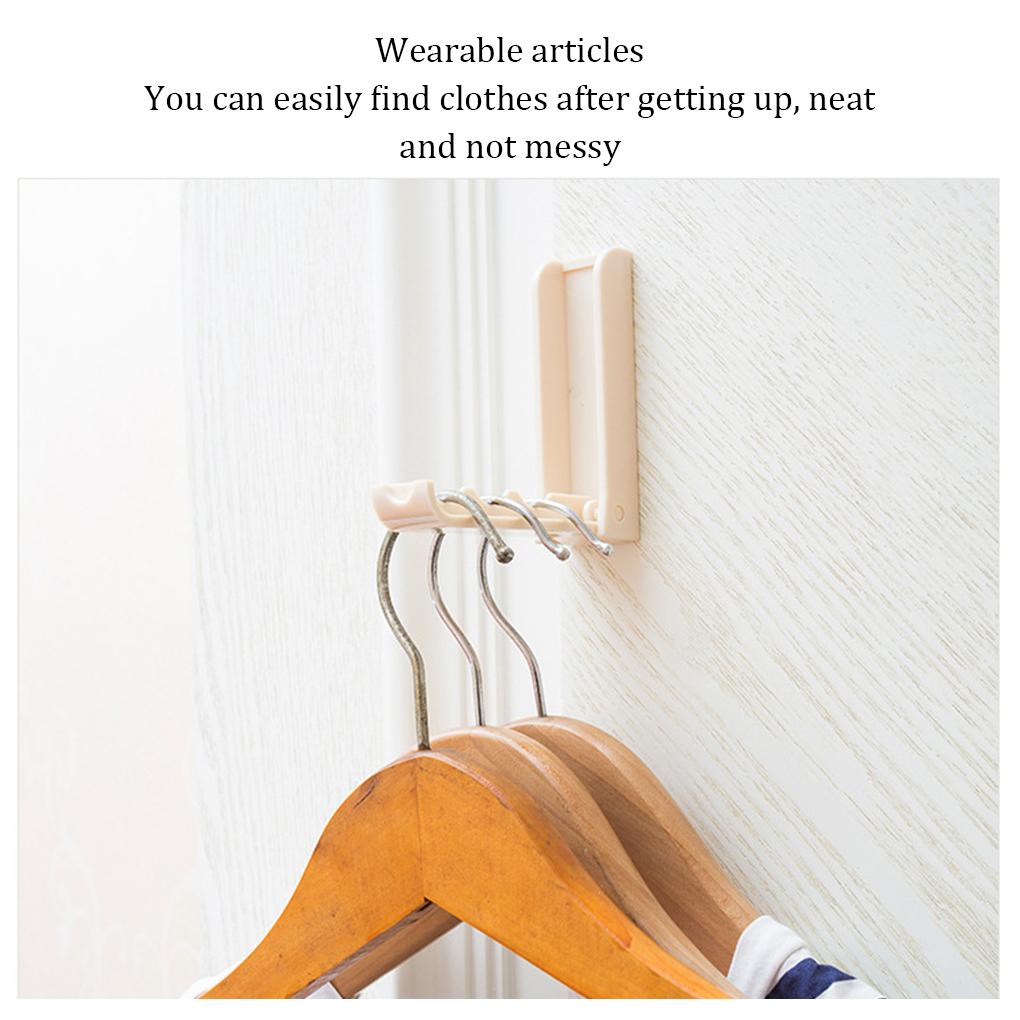Skládací háček do koupelny, závěsný nástěnný věšák, samolepicí neviditelný držák na kabáty, oděvní doplňky