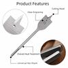 High-carbon Steel Flat Drill Long Woodworking Spade Drill Bits  Carpenters Bit