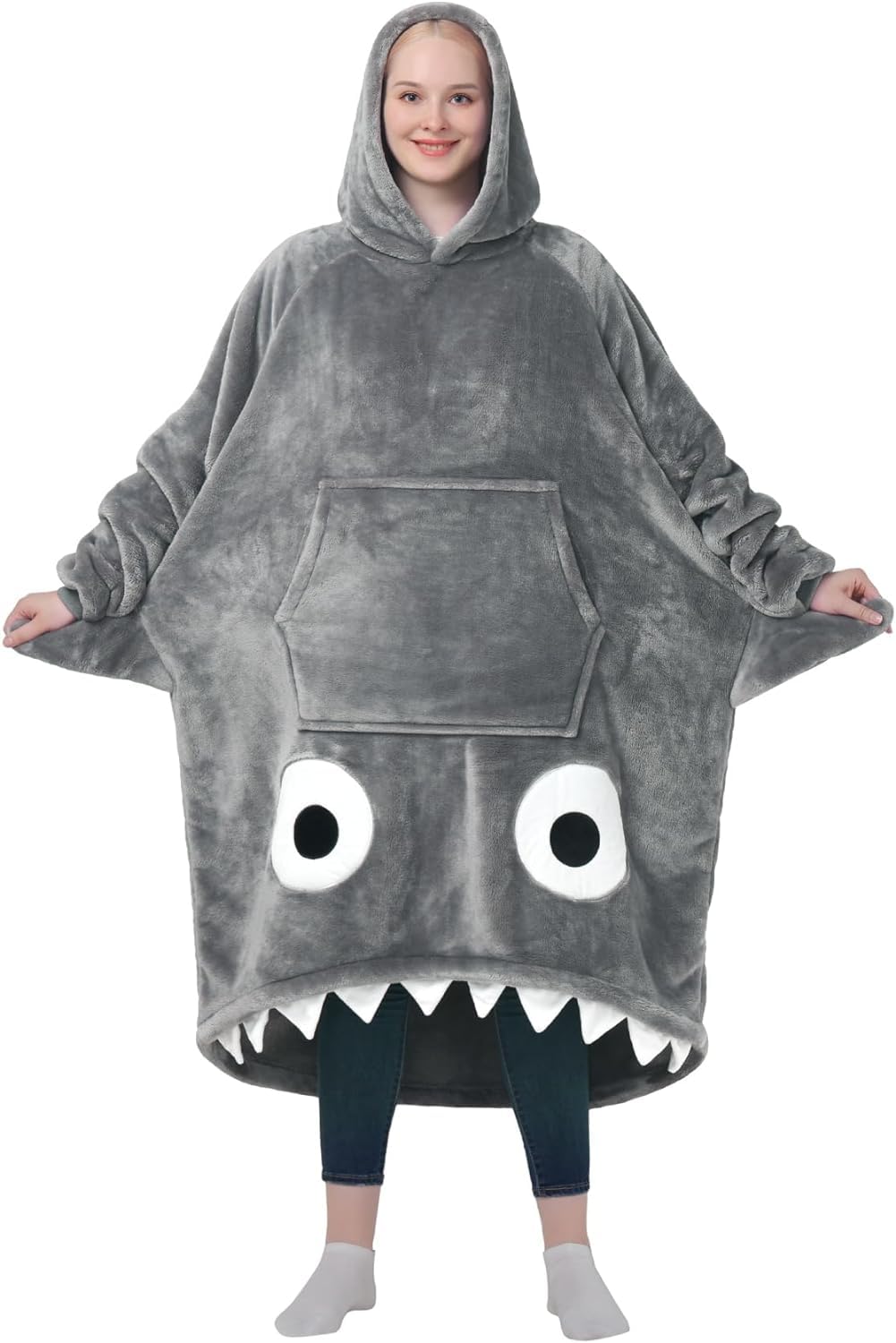 

SUNMOOH Shark милый и забавный дизайн для мужчин и идеально подходит для холодной погоды и Идеально для и Особенности плюшевый фланель и и стильный плюш Идеально