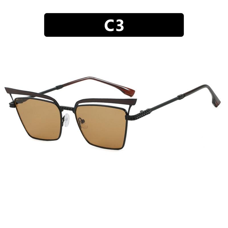 Metal Sunglasses Men UV400 Sun Glasses Women Eyeglasses Frame Driving Beach Bike Travel Anti Glare Shade Eyewear