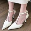 Fashion Women High Heels Sandals Pointed Toe Heeled Slippers Designer Woman Shoes 2025 Summer New Stilettos Pumps Sexy Chaussures Femme