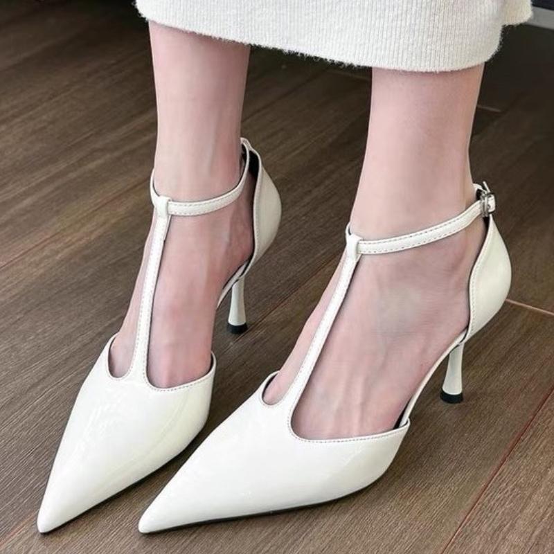 Fashion Women High Heels Sandals Pointed Toe Heeled Slippers Designer Woman Shoes 2025 Summer New Stilettos Pumps Sexy Chaussures Femme