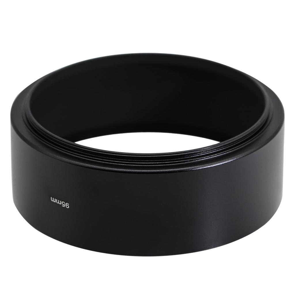 Toileum 95mm Medium Telephoto Lens Hood, 95mm Metal Screw-in Lens Shade, Lens Hood for 95mm Telephoto Lenses, Camera Lens Protection Shade