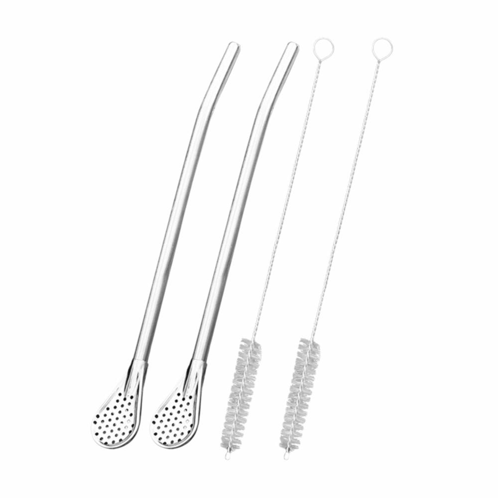 2pcs set Food Grade Stainless Steel Stainless Steel Stirring Rod For Coffee Milk Tea