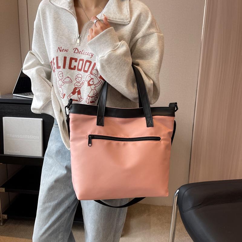 Large Capacity Bag 2025 New Trend Fashion Solid Color Handbag Casual Simple Shoulder Oblique Span Bag