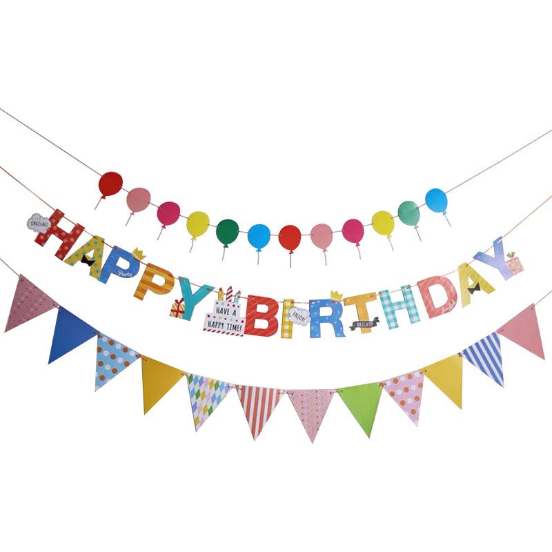 Ballonförmiges Alles Gute zum Geburtstag Banner für Kinderparty Dekoration