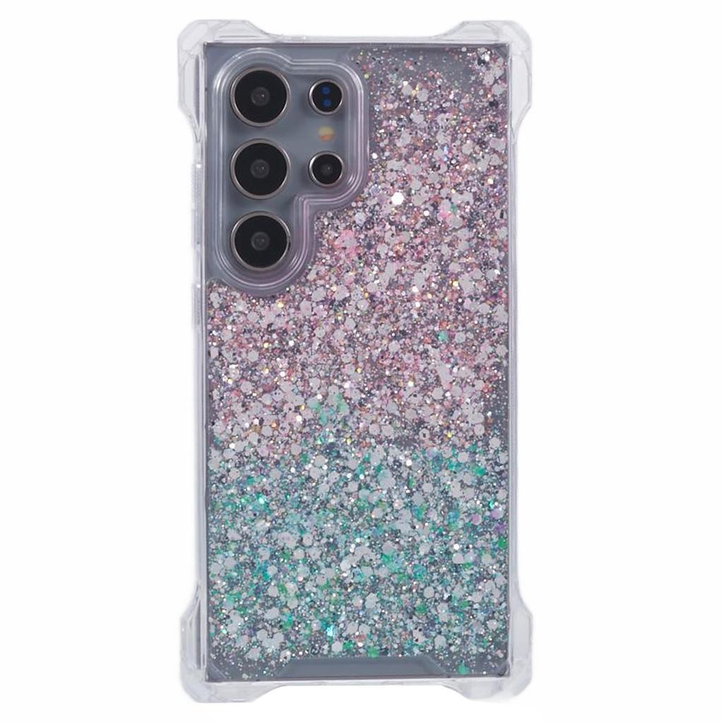 For Samsung Galaxy S24 Ultra Drop Resistant TPU+Acrylic Case Dual-Color Cell Phone Cover
