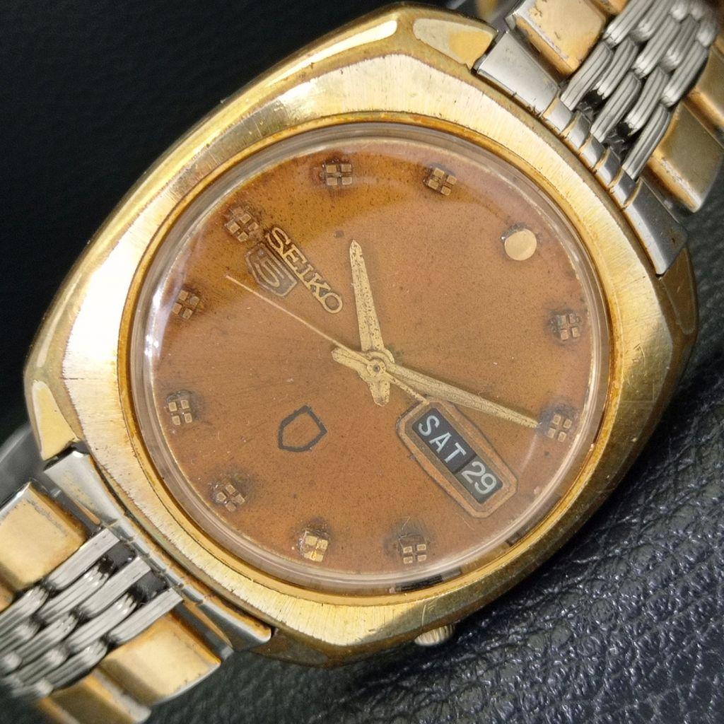 

ОРИГИНАЛЬНЫЕ ВИНТАЖНЫЕ МУЖСКИЕ АВТОМАТИЧЕСКИЕ ЧАСЫ SEIKO 5 ЯПОНИЯ 6119B С ОРИГИНАЛЬНЫМ ЦИФЕРБЛАТОМ a702424-5 R124-a702424