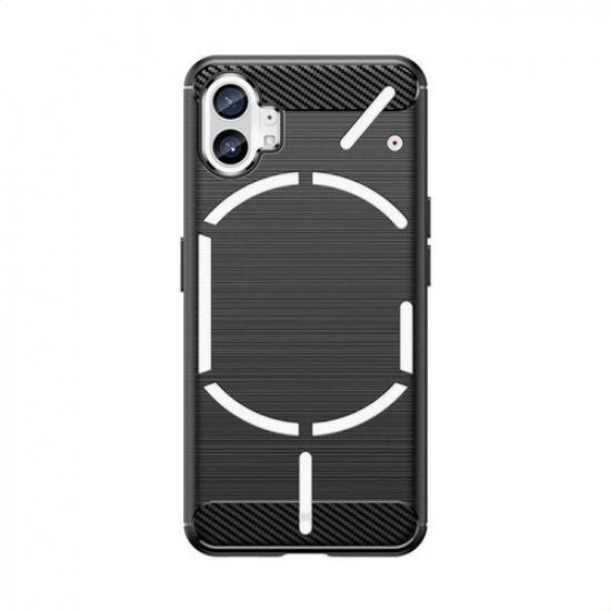 Phone Case For Nothing Phone 2 ,flexible Tpu Fiber Protective Cover For Nothing Phone 2 чёрный