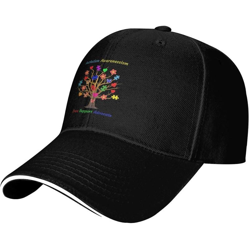 Autism Awareness Tree Love Support Advocate Baseball Cap Polyester Adjustable Snapback Casual Hat