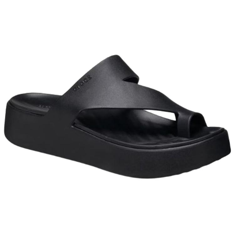 Crocs Slip-On Open-Toe EVA Non-Slip Flip-Flops Women Footwear Black 210834-001