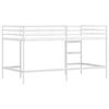 Kids Loft Bed White 79.5 X 200 Cm Steel