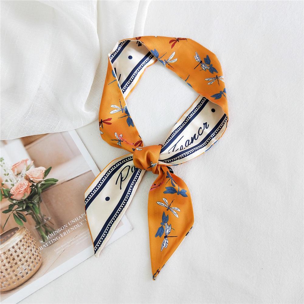 New Scarves Silk Scarves Women'S Spring And Autumn Season Long Decorative Professional Scarves Summer Thin Styles Paired With Shirts Stylish