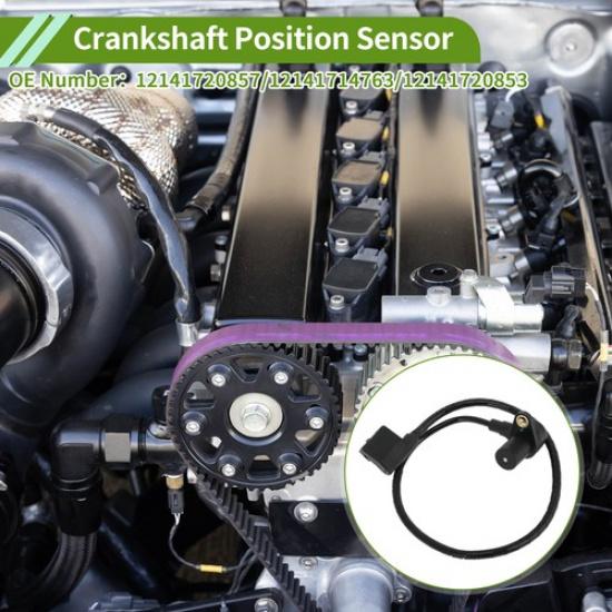 Crankshaft Position Sensor For BMW 735I Base 1988-1992 No.12141720857 1 Pc Black