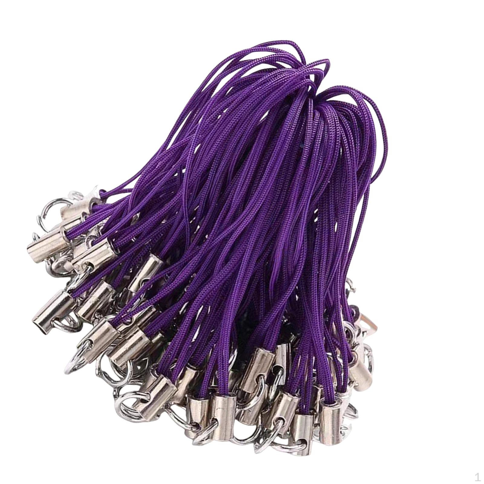 

100 шт. шнурков и ремней для мобильных телефонов для удобной переноски Purple