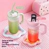Gianxi Straw Cup For Girls With High Beauty And Large Capacity Water Bottle Summer Big Mac Cup Plastic With Straw