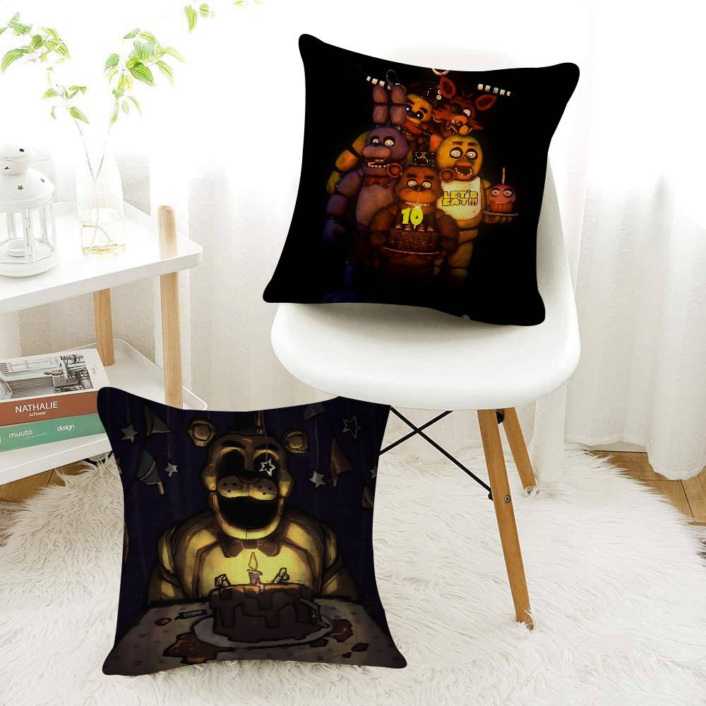 Personalized Pillow Dust Cover Bedroom Kids Party Decoration Pillowcase Birthday Gift Fnaf Anime Five-nights-At-Freddys