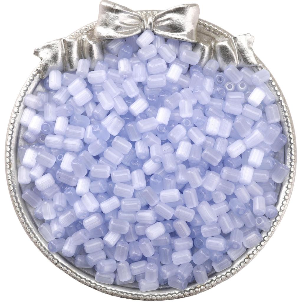 60Pcs Glass Seed Beads Cat Eye Jujube Shaped Beads DIY Bracelet Necklace For Jewelry Making Accessories