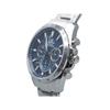 Casio EDIFICE date display solar quartz movement stainless steel strap Japanese and Korean watch 42.5mm men's watch blue dial EFB-105SBD-2A