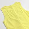 Capable Solid Color Linen Blend Micro-Elastic Vest & Long Dress Two-Piece Set - Summer/Autumn for Work or Casual Wear
