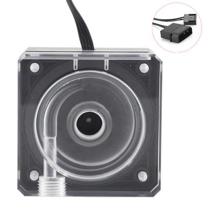 Water Cooling Pump Ultra Thin PMMA PWM Speed Control 3 Meters Head 500l H 4cm Thickness
