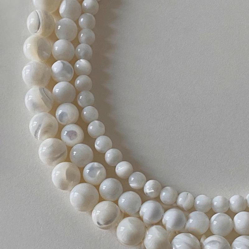 Elegant French Retro Horseshoe & Shell Beaded Choker Necklace for Women