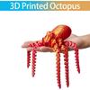 1PC 3D Printed Octopus Animal Toys, Octopus Dash Toys 3D Printed Gifts DIY Creative Decorations Joint Toys Home Decoration Christmas Birthday Gifts