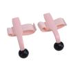 1 Pair Piano Finger Trainer Strong Support Food Grade Rubber Finger Positioning Aid for Practice Rosy