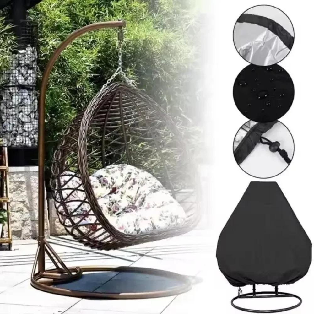 Waterproof Heavy Duty Patio Hanging Egg Chair Cover Single/Double Seat Cocoon Swing Chair Protector Garden Dust Cover