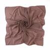 110X110Cm Malaysia Square Chiffon Hijab Solid Muslim Head Scarf Ladies Plain Shawl And Wrap Headband Foulard Tudung Bawal