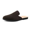 Men's Heelless Half Slippers Men's Summer Men's Frosted Leather Loafers Men's Fitting Room One Pedal Men's Shoes
