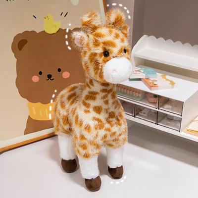 Simuliertes Giraffen-Plüschtier Niedliche Reh-Puppe Kissen Mädchen Schlaf-Stoffpuppe Elch-Puppe