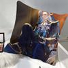 Game Genshin Impact Neuvillette Pillow Case Square Pillow Bedroom Sofa Leisure Comfort Cushion Car Home Decoration