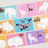 Paper 3D Geometric Sticker Books Educational Toys Montessori DIY Paste Material Kit Cartoon Handmade Animals Sticker Book