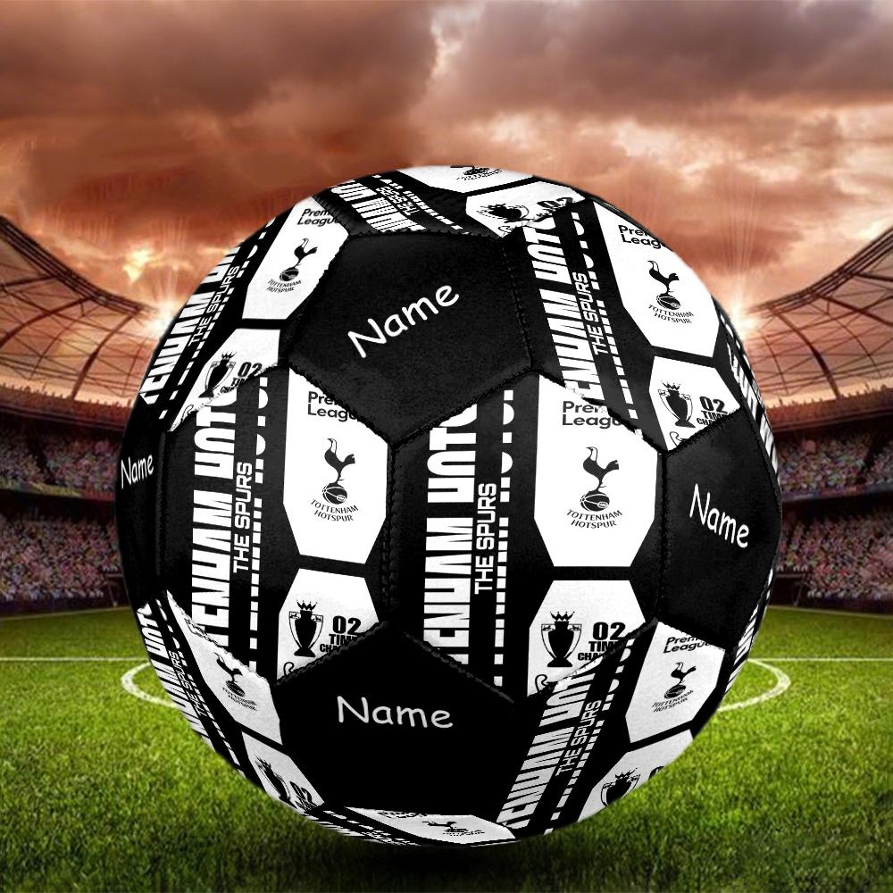 Individueller Name Tottenham Hotspur Thema Größe 5 Fußball, Geeignet für Indoor- und Outdoor-Spiele, ein Geschenk für jeden geeignet.