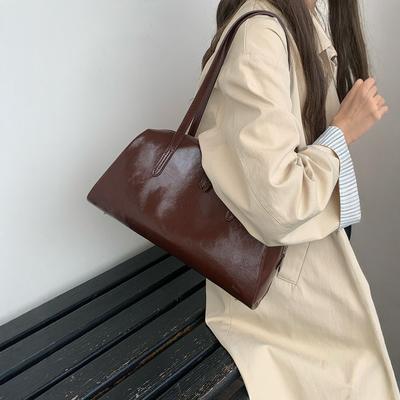 Niche Bag Dámská Podzimní Vintage Velkokapacitní Taška přes Rameno Populární Encore Red Podpažní Taška